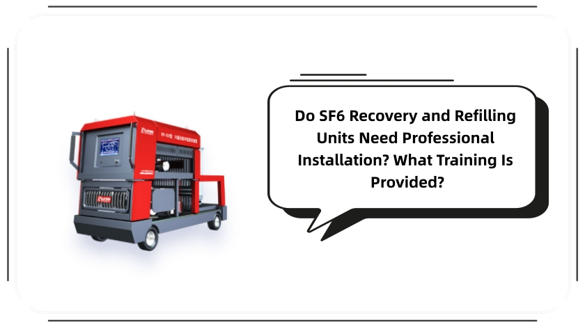 Do SF6 Recovery and Refilling Units Need Professional Installation? What Training Is Provided?