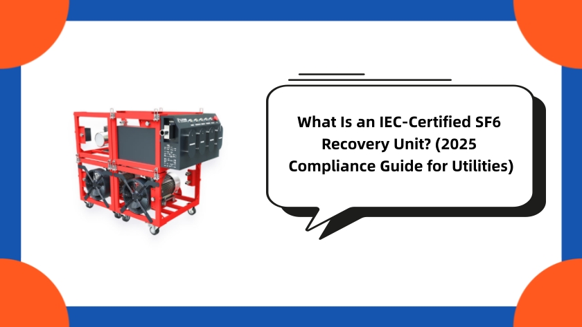 What Is an IEC-Certified SF6 Recovery Unit? (2025 Compliance Guide for Utilities)
