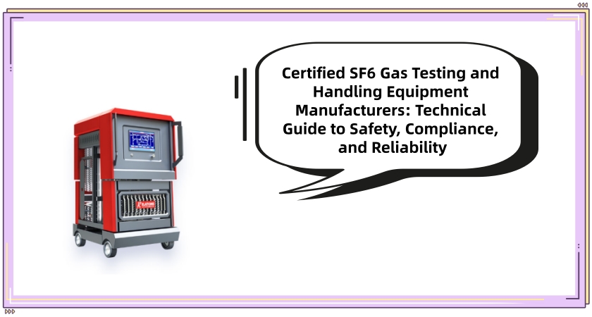 Certified SF6 Gas Testing and Handling Equipment Manufacturers