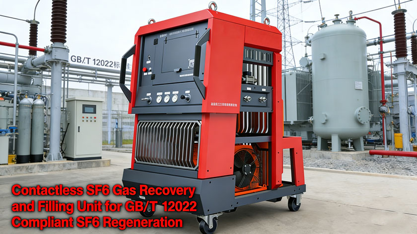 Contactless SF6 Gas Recovery and Filling Unit for GB/T 12022 Compliant SF6 Regeneration