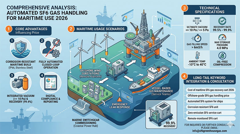 What Factors Drive Automated SF6 Gas Refilling and Evacuation Cart Pricing for Maritime Use in 2026?
