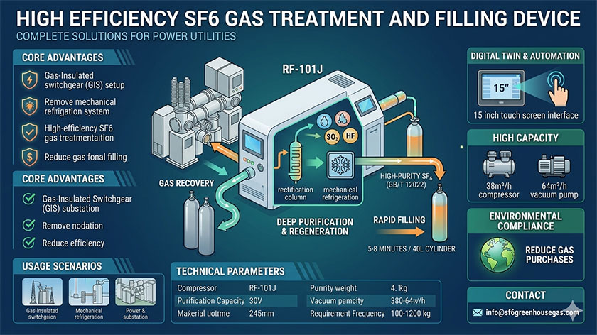 Best High Efficiency SF6 Gas Treatment and Filling Device Price List for Power Utilities