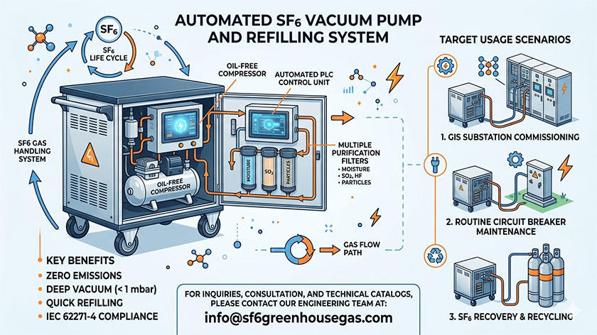 Best Automated SF6 Vacuum Pump and Refilling System Manufacturer for Power Utilities