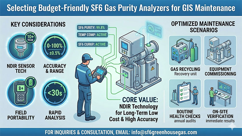 How to Select Budget-friendly SF6 Gas Purity Analyzers for GIS Maintenance?