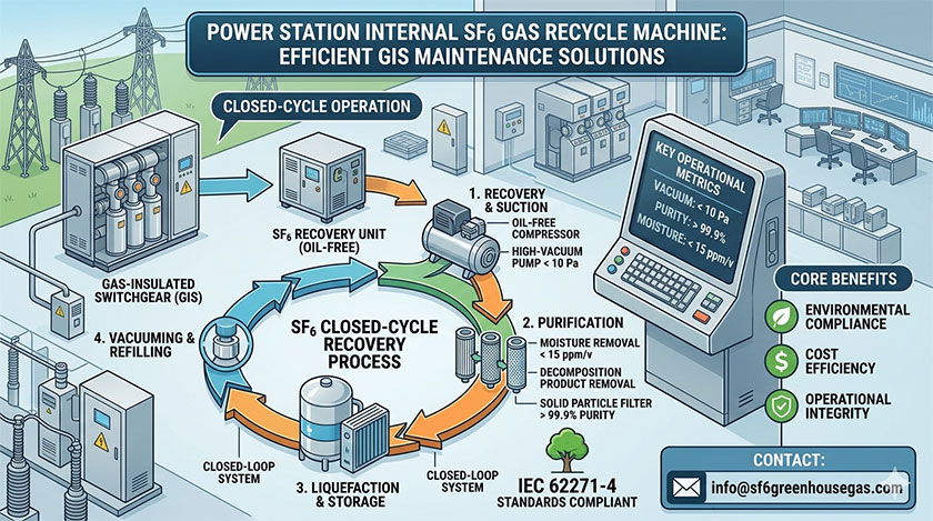 Power Station Internal SF6 Gas Recycle Machine Guide 2026: Efficient GIS Maintenance Solutions