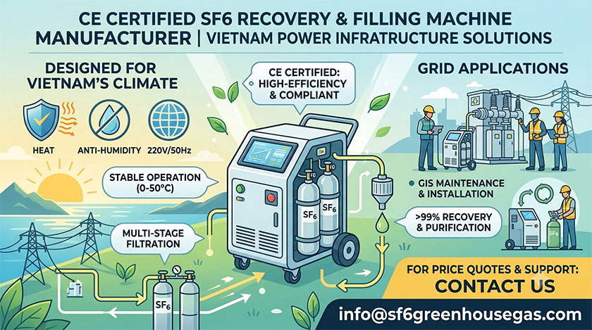 High-Performance CE Certified SF6 Recovery and Filling Machine Manufacturer for Vietnam