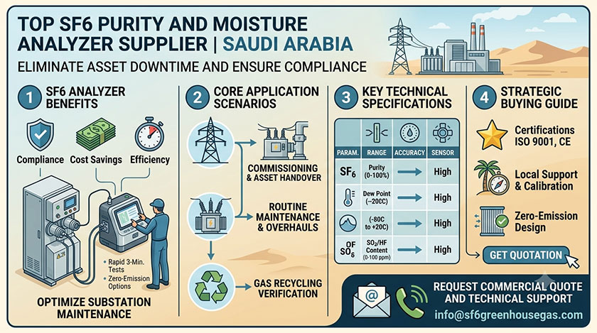 Top SF6 Purity and Moisture Analyzer Supplier Saudi Arabia | Get Quote