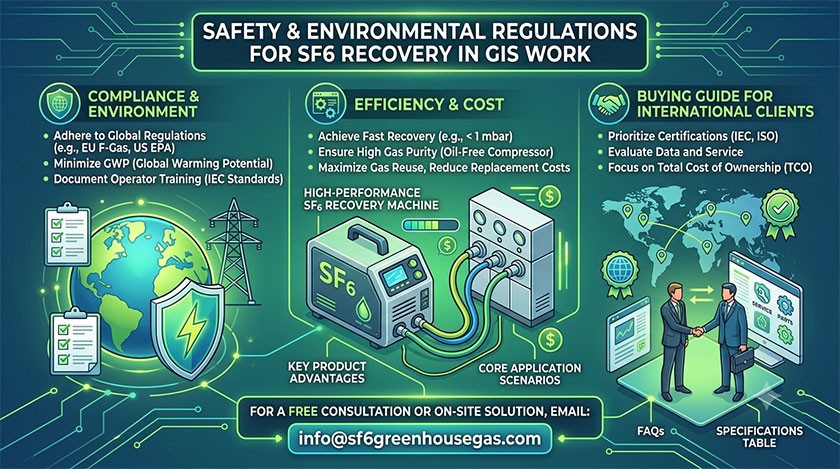 SF6 Gas Recovery in GIS Maintenance: Regulations & Equipment Guide